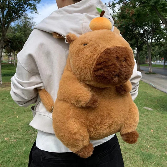 Capybara Plush Backpack - Kawaii Mini Shoulder Bag