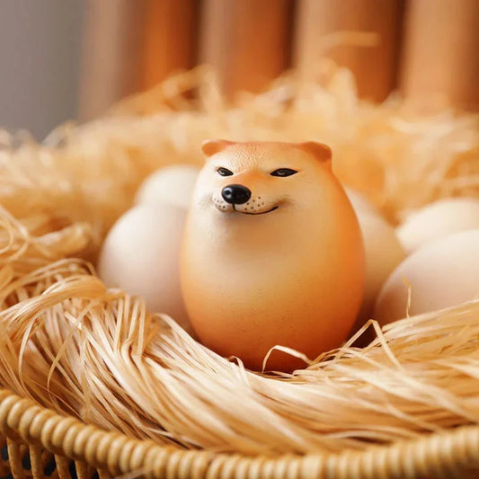 Shiba Inu Egg Figurine